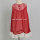 Hot Sell Boutique Vintage Red Striped Girl Dress